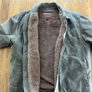 Freenote Cloth riders jacket heavy waxed canvas tobacco alpaca